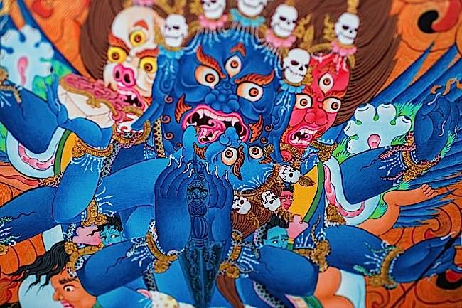 utilisation du phurba tibétain par vajrakilla