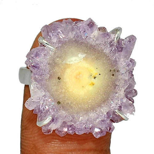 pendentif améthyste stalactite pierre naturelle