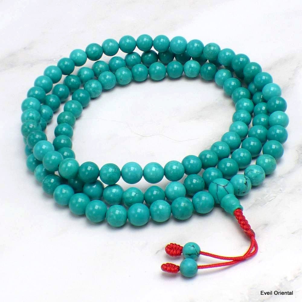 mala tibetain authentique turquoise