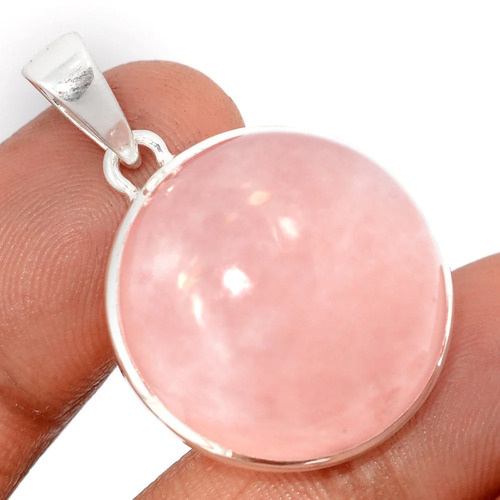 pendentif quartz rose pierre naturelle