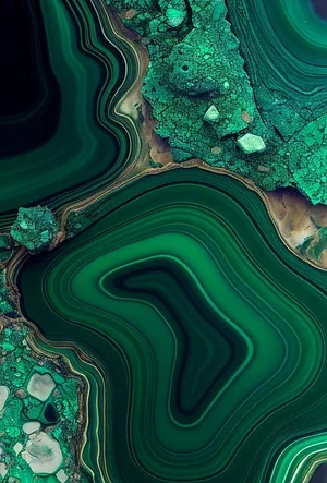 malachite enrubannée rdc
