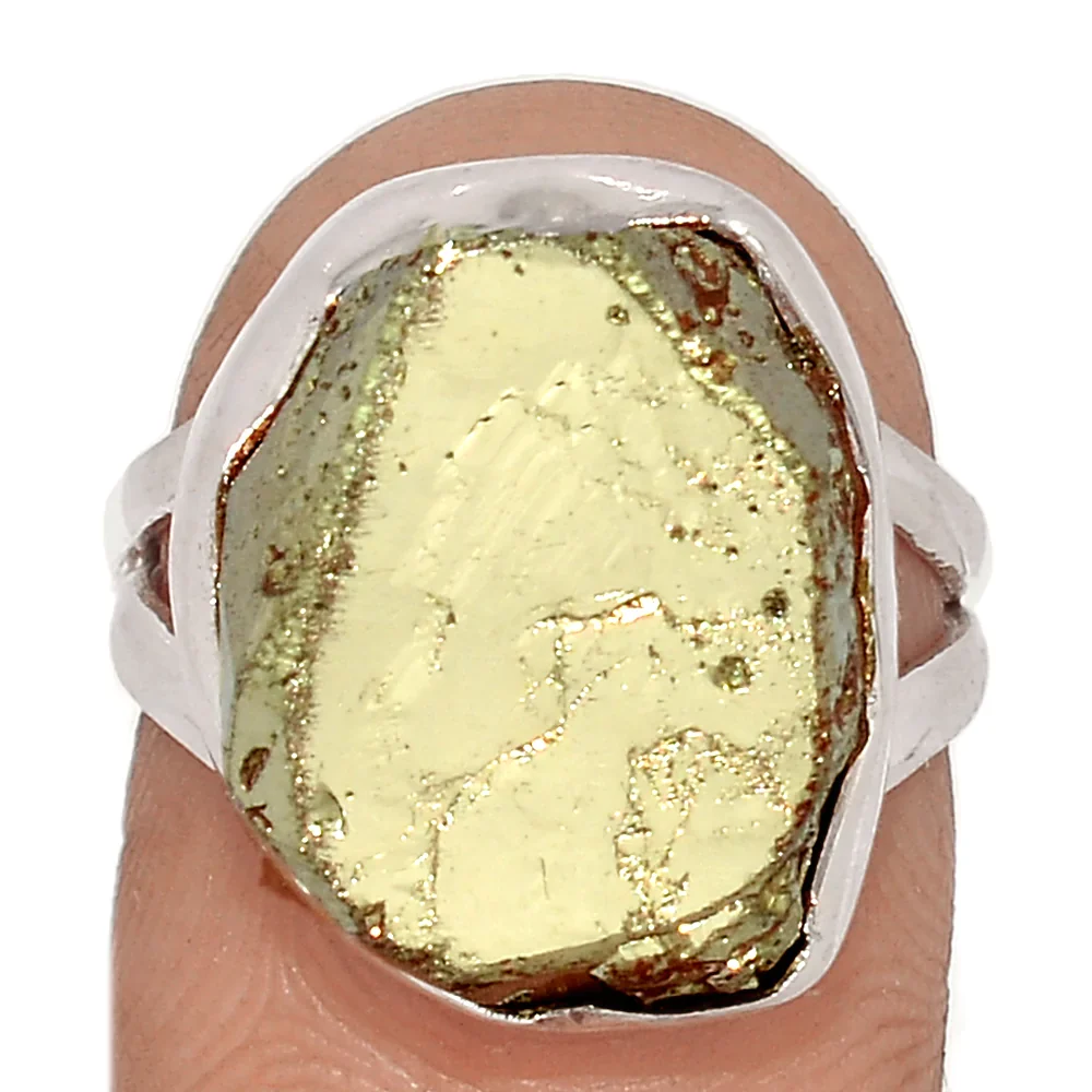 bague pyrite naturelle