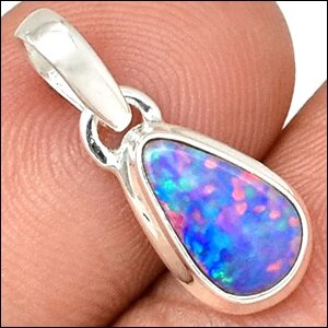 pendentif vraie opale australienne