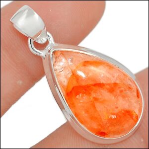 pendentif quartz hematoide