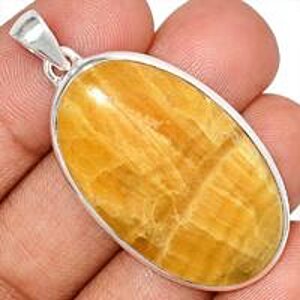 pendentif agate jaune