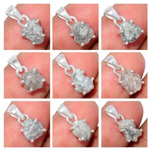 pendentif diamant brut