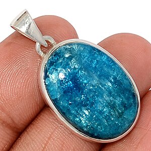 pendentif apatite bleue