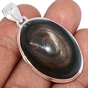 pendentif obsidienne