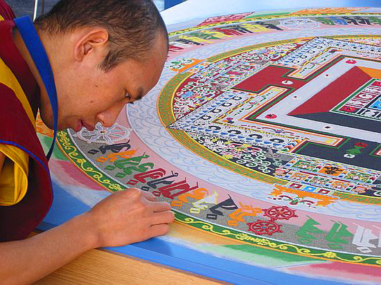 creation du mandala de kalachakra