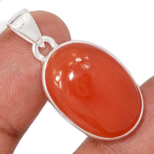 pendentif cornaline cabochon