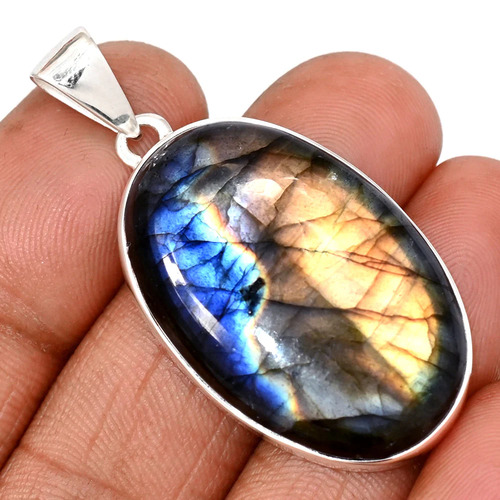 pendentif labradorite multi feux