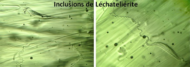 inclusions de lechatelierite