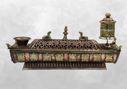 Porte-encens tibétain : histoire et tradition d'un objet rituel